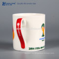 Straight World Cup Logo Druck Fine Ceramic Griff Bierkrug